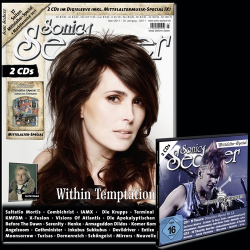 Sonic Seducer 03/11 Mit 37 Seiten Mittelalter-special Ix + 2cd