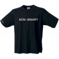 KieTheVez - "Non-Binary" T-Shirt, Schwarz (Gr. L)