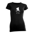 Substaat - "Guilty" Girlie Shirt, black, size L