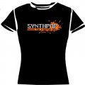 "Synthpop - music for a better life" Girlie-Shirt, size M