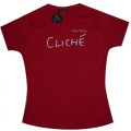 Melotron - "Cliché" Girlie Shirt Rot (Gr. S/M)