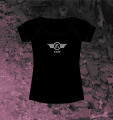 To Avoid - Girlie Shirt "Logo", black, size S