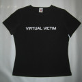 Virtual Victim - Girlie-Shirt, black, size L